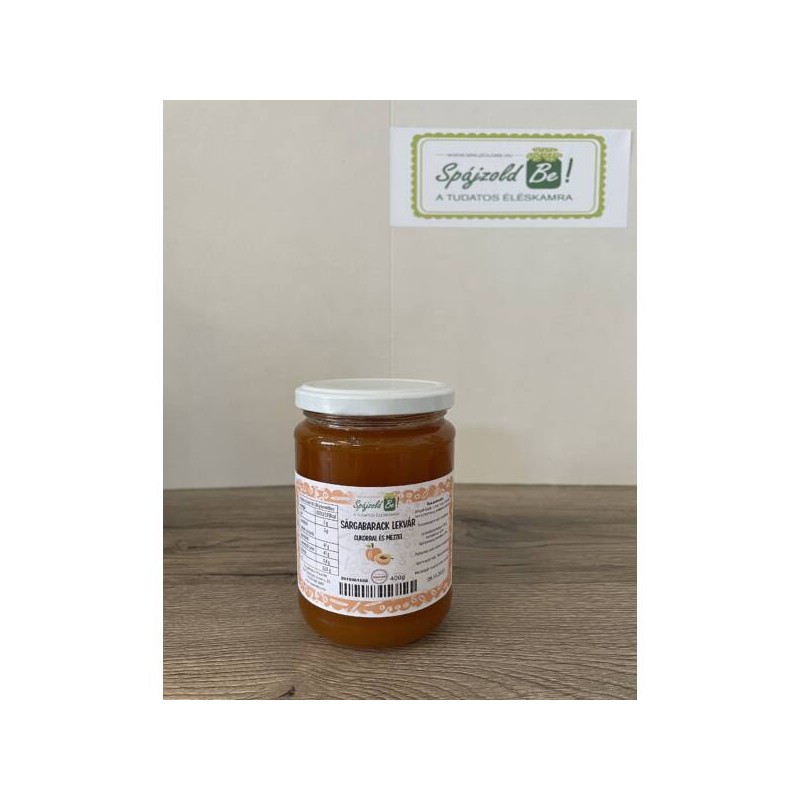 Sárgabarack lekvár cukorral és mézzel 400 g