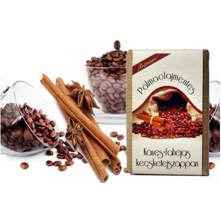 Pálmaolaj mentes Kávés-fahéjas kecsketejszappan - kézműves (100 g)